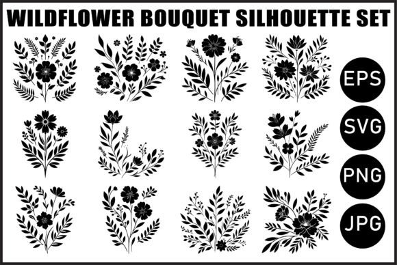 Download Wildflower Bouquet SVG Bundle - Premium Bundle